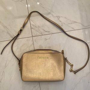 Michael Kors gold crossbody